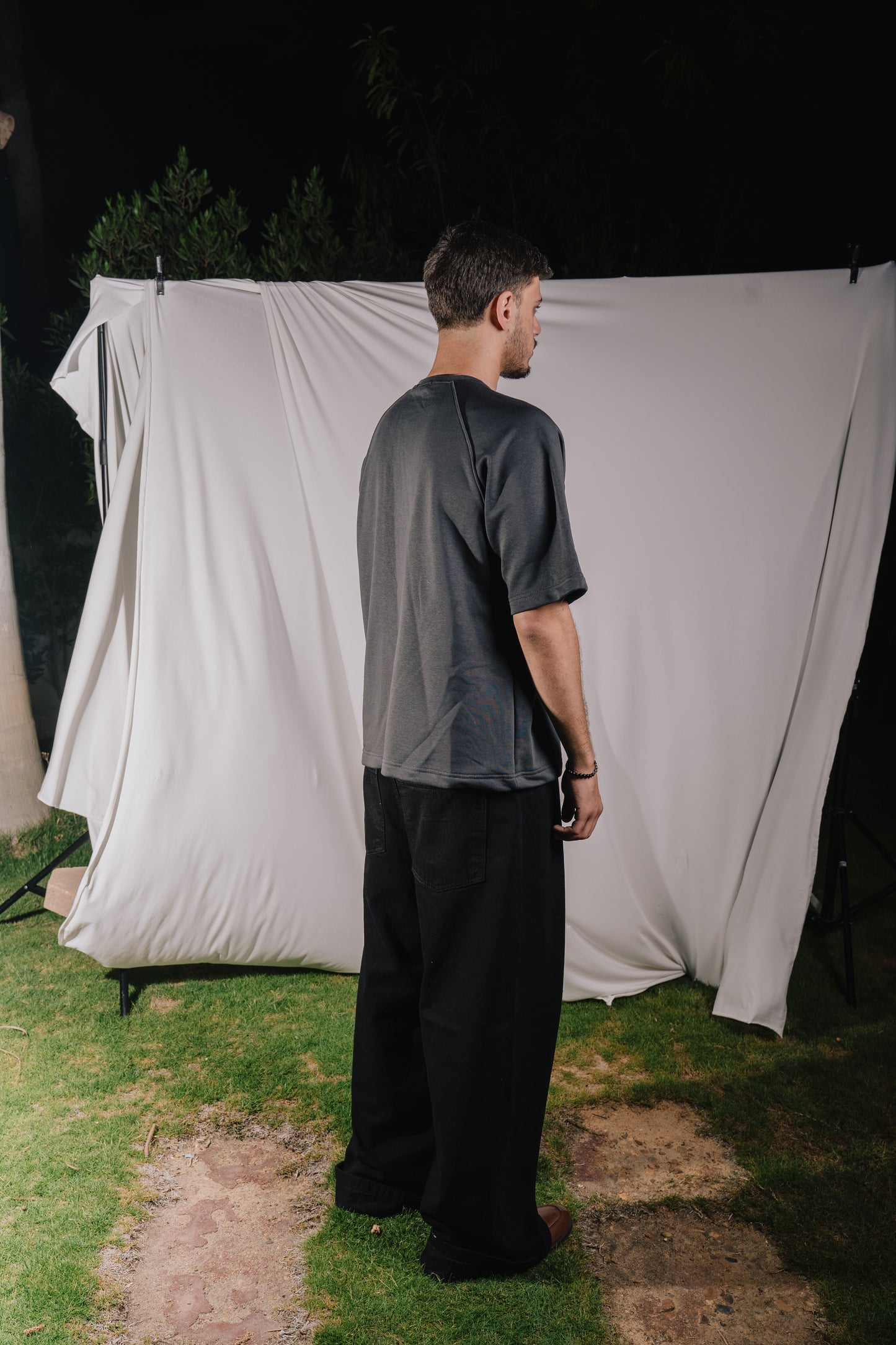 Dark Grey Relaxed Fit T-shirt.