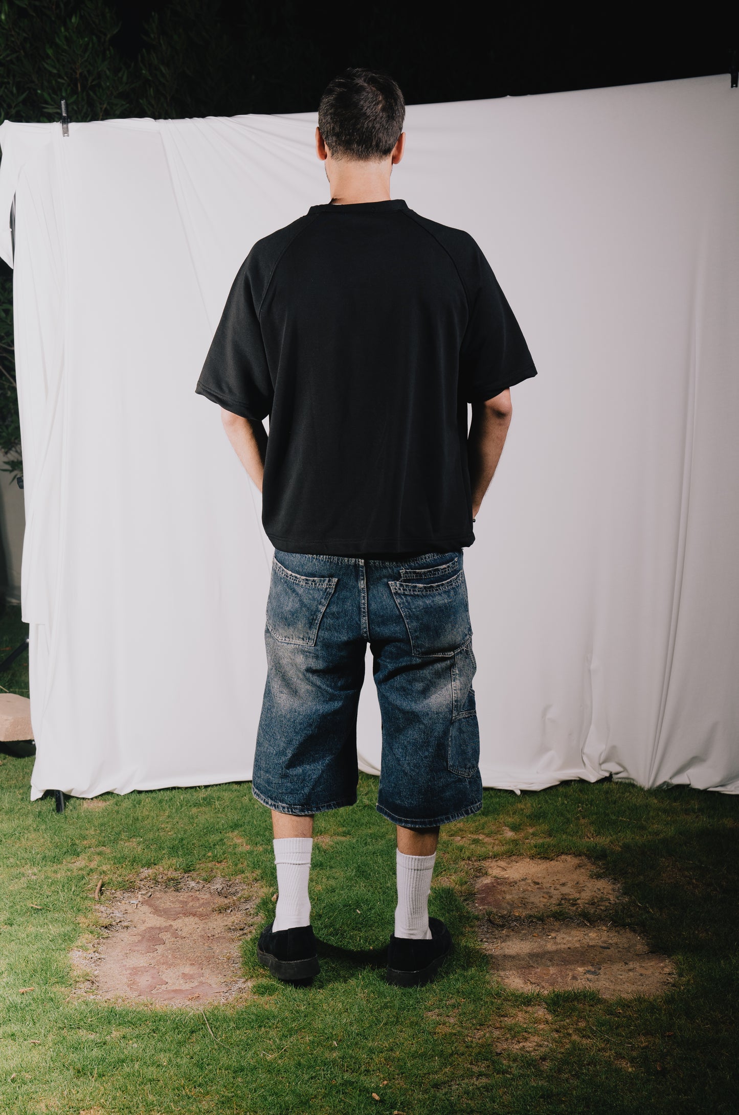 Black Relaxed Fit T-shirt.