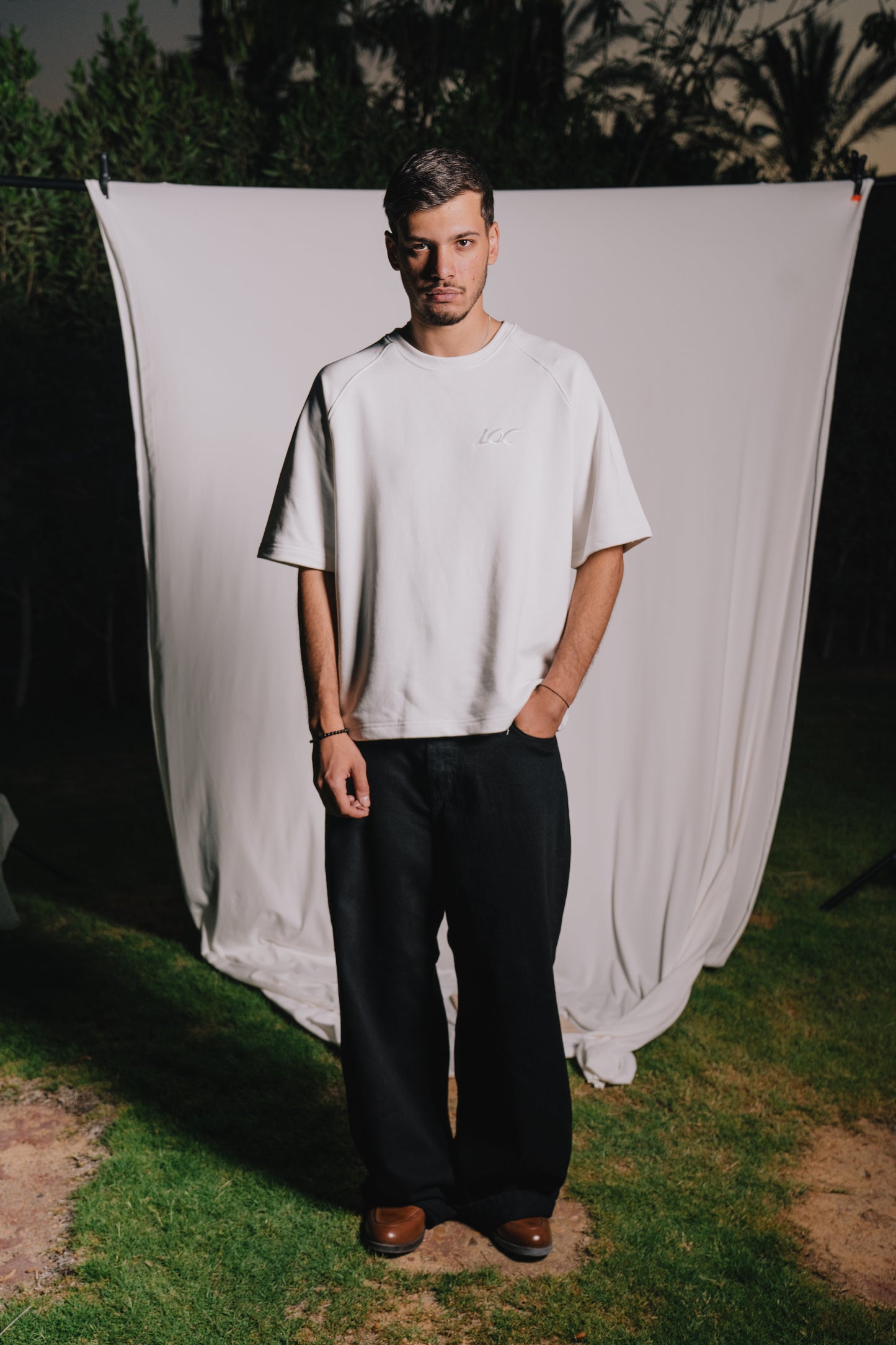 White Relaxed Fit T-shirt.