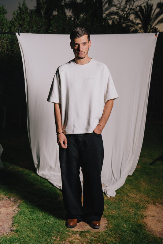 White Relaxed Fit T-shirt.