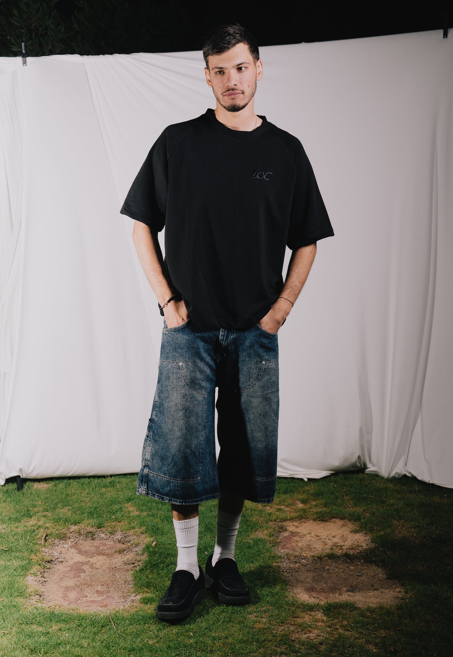 Black Relaxed Fit T-shirt.